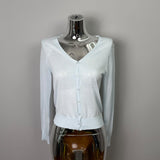 South Korea's New Pure-Willed Skinned Thin Long-Sleeved Top Temperament V-Neck Sunscreen Cardigan T-Shirt Woman Trend