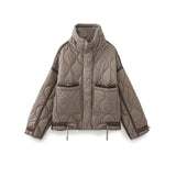 Women's Winter Loose-Fitting Pocket Jacket Cotton Coat