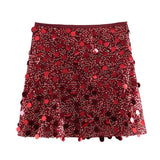 Spring 2025 New Leek Decorating Stylish Personality Miniskirt Skirt 3920139 808