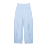 Autumn New High-Waisted Folding Balloon Trousers 1255557