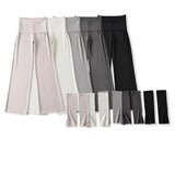 Unloading The Tendered Feet Over-Hanging Pants Women 2026 Summer New Hot Babes Pure Color Slimming High Waist Straight Trousers