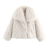 Autumn New Collar Hairy Short Two-Color Coat 4360242