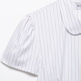BSK&TRAF Women's Clothing Spring 2026 New Simple Fashion Buckle Striped Silk Shirt 2066010