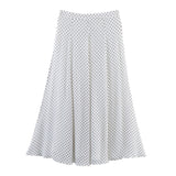 2025 New Women's Fashion Style Elegant Dot Shirt Skirt 5289161
