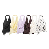 Spring New Silk-Sense Collared Neck Blouse 2337051