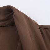 New Women's Fashion Temperament With Belted Folded Dress 5029187