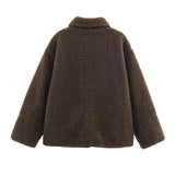 Autumn New Double-Sided Collar Pocket Dress Two-Wear Jacket 3046371