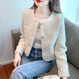 Spring And Autumn New Small Fragrant Coat Female Design Temperament Famous Small Man Short Top Export Women's Clothing