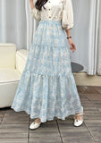 Trickflower Embroidery Half Dress Woman Summer 2026 New High-Rise Thin-Skinny Feeling A-Word Large Swing Umbrella Skirt Skirt