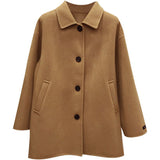Mao's Coat Female Autumn Students In The Long-Term Cotton Small Loose Wind Coat Blazer Blazer Thin