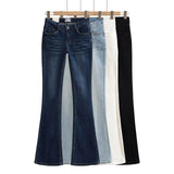 Pure Hottie With A Rich Cushion Micro-Tipped Casual Jeans Autumn New Slimming Hottie Horn Trousers