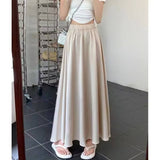 300 Pounds Of Large-Size Acetic Acid-Sonic Vertinate Thuffing Dress Women's Summer Dress Korean Version Of The Tight Waist Cover Across The Thin Umbrella Skirt A Word Half Skirt