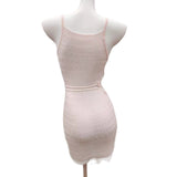 Fishing City 2026 New Summer Dress Hanging Neck Dress Sexy Waist Knitted Dress Woman