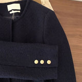 Casual Set Loose Coat Short Women's Autumn And Winter New Small Fragrant Wind Wind Collar French Coat Spring And Autumn