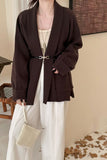Autumn And Winter Lazy Wind Long Sweater Coat Women 2025 New Leisure Loose Thin Retro Knitting Top Tide