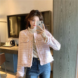 (There Is Inner) Short Coat Female Design Sense Autumn New Small Fragrant Style French Temperament Blouse