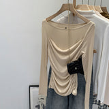 Lyselle Tiansing Long-Sleeved T-Shirt Women's Commuting Autumn New Cool Design Sense