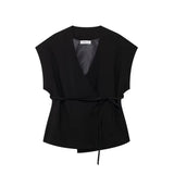 Summer New Blended Double Tard Vest 8056586 Folding Trousers 2365586