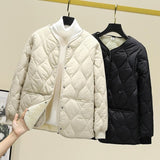 Add Down Thin Down Down Cotton In The Biliary Cotton Women's Short Cotton Coat In Winter Wearing A Bottom Cotton Suit Close-Up Warm Coat