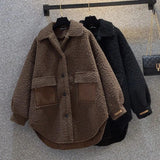 Lamb Wool Coat Women's Winter 2025 New Long Cotton Clothes Thick Cotton Coat This Year's Popular Explosion Coat