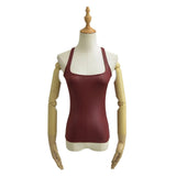 Hottie Sexy I-Word Sling Vest Woman Summer New Retro Leather Texture Square Outside Wearing Tide