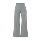 Korean Tibetan Qt-Tao High-Waist Micro-Trumpet Straight-Panel Trousers Women's Summer Hanging Broad Legs Leisure Drag Trousers