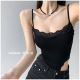 Trendy Sexy Tight Summer New Sexy Lace Pattern Sweet Thin Sling Vest