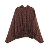 Autumn New Dot Bow Shirt 5289161 Long Dress 5289043
