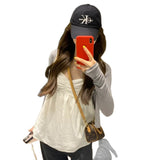 Grey Cardigan With Two Sets Of Women's Summer Small Outer Hoodie Short Coat Early Spring Beautiful Wear