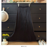 French Famous Style Temperament Lustrous Half-Dress Woman Summer 2026 High-Waist Hanging Lighten Thin A Skirt
