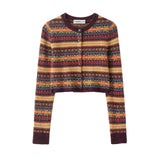 BSK&TRAF Women's Clothing 2025 New Sweater Retro Fashion Knitted 5755144