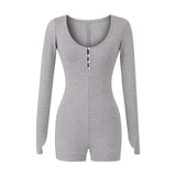 Hottie Tight Long Sleeve Conjoined Shorts Lady Wears Autumn New Spice Girls One-In-One