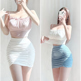 Pure Babes Ear Bra Bra Brae Sling Vest Women Summer With Chest Pads Short Repair Inside The Bottom Top