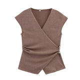 Spring 2025 New Design Sleeveless Tops Wide Leg Pants Show Temperament Set 3644178