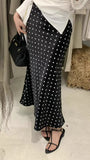 2025 Spring Tuffed Denate Acetic Fishtail Skirt Half-Dress Fashion Tight Waist High Waist Long Skirt Slim Slim