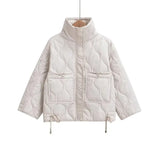 Women's Winter Loose-Fitting Pocket Jacket Cotton Coat