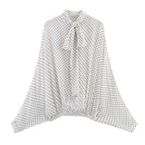 2025 New Women's Fashion Style Elegant Dot Shirt Skirt 5289161