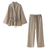Spring New Textured Double-Dual And Coat 5427734 Trousers 4391423