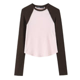 BSK&TRAF Women's Spring 2026 New Fashion Casual Clamming Shoulder Sleeve T T Shirt 5039315