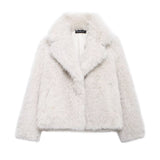 Autumn New Artificial Fur Effect Coat 4360246