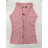 Vintage Hollow Beaded Vest Design Pure Hottie Shirt T-Shirt Blouse