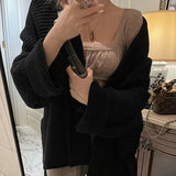 Autumn And Winter New Knitted Cardigan Women 2026 High Sense Loose Belt Bathrobe Lazy Sweater Coat Thick