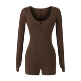 Hottie Tight Long Sleeve Conjoined Shorts Lady Wears Autumn New Spice Girls One-In-One