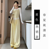 [Big Code] (M-6XL) Daifushan Ben Pants Women's Spring And Summer Thin High-Waisted Loose-Hanging Leisure Broad Leggings