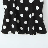Summer New Bow Ornament Wave Hanging Neck Blouse 3067120