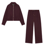 BSK&TRAF Women's Winter 2025 New Fluffy Jacket Jacket 8372369+ Wide Legs