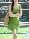 French Red V-Neck Sleeveless Vest Dress Women's Summer 2026 New High-End Small A-Word Dress
