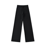 Hooded Yoga Zipper Coat Women 2026 Spring And Autumn New Solid Dress + Rope Straight Trousers Set
