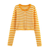 2026 New Striped Knitted Blouse 2142264 Coat 2142261 Trousers 2142262 Set