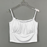 Pure Babes Ear Bra Bra Brae Sling Vest Women Summer With Chest Pads Short Repair Inside The Bottom Top